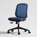 Ergonomischer Bürostuhl, mit klarer Formgebung, auf Rollen, Farbe: blau