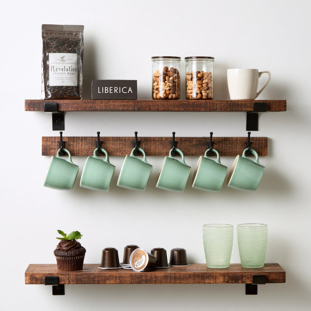 Kaffee- und Teestation, mit klarer Formgebung, Farbe: grau