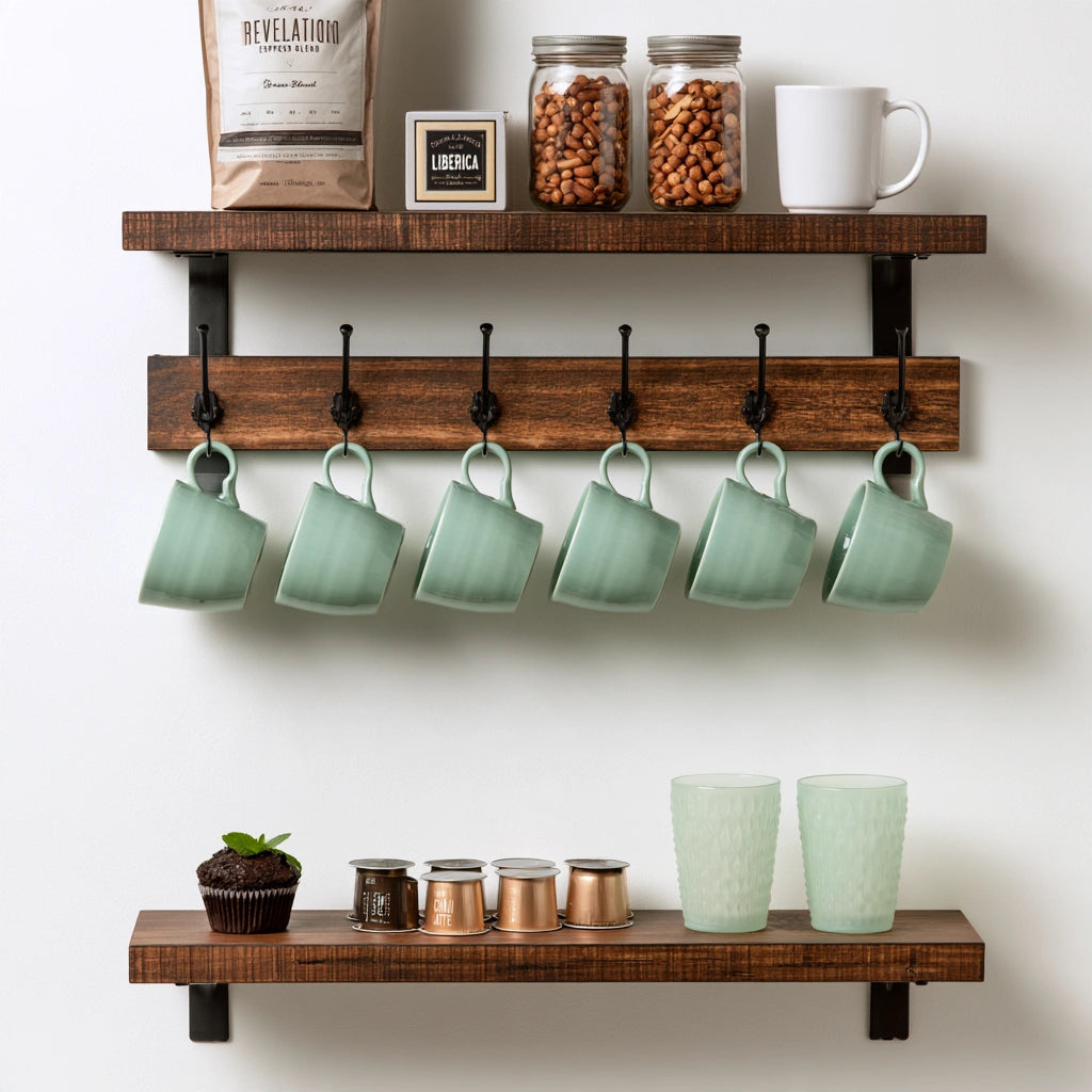 Kaffee- und Teestation, mit klarer Formgebung, Farbe: grau